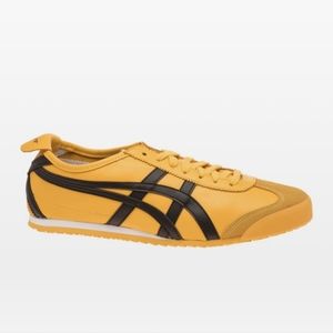 Asics Onitsuka Tiger MEXICO 66 Yellow Black DL408 0490 Shoes Sneakers